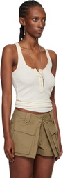 Isabel Marant Off-White Helma Silk Tank Top