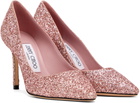Jimmy Choo SSENSE Exclusive Pink Romy 85 Heels