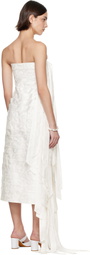 SUPER YAYA SSENSE Exclusive Bridal Capsule Ribbon Midi Dress