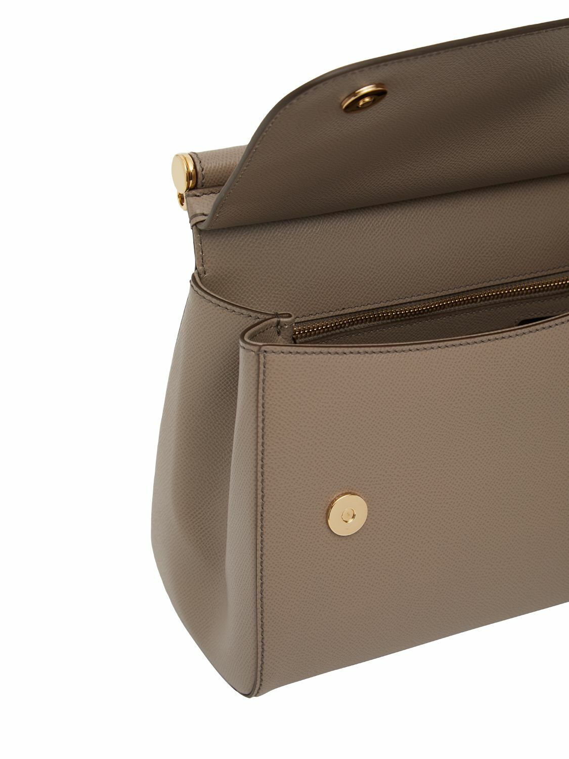 DOLCE & GABBANA Medium Sicily Dauphine Leather Bag