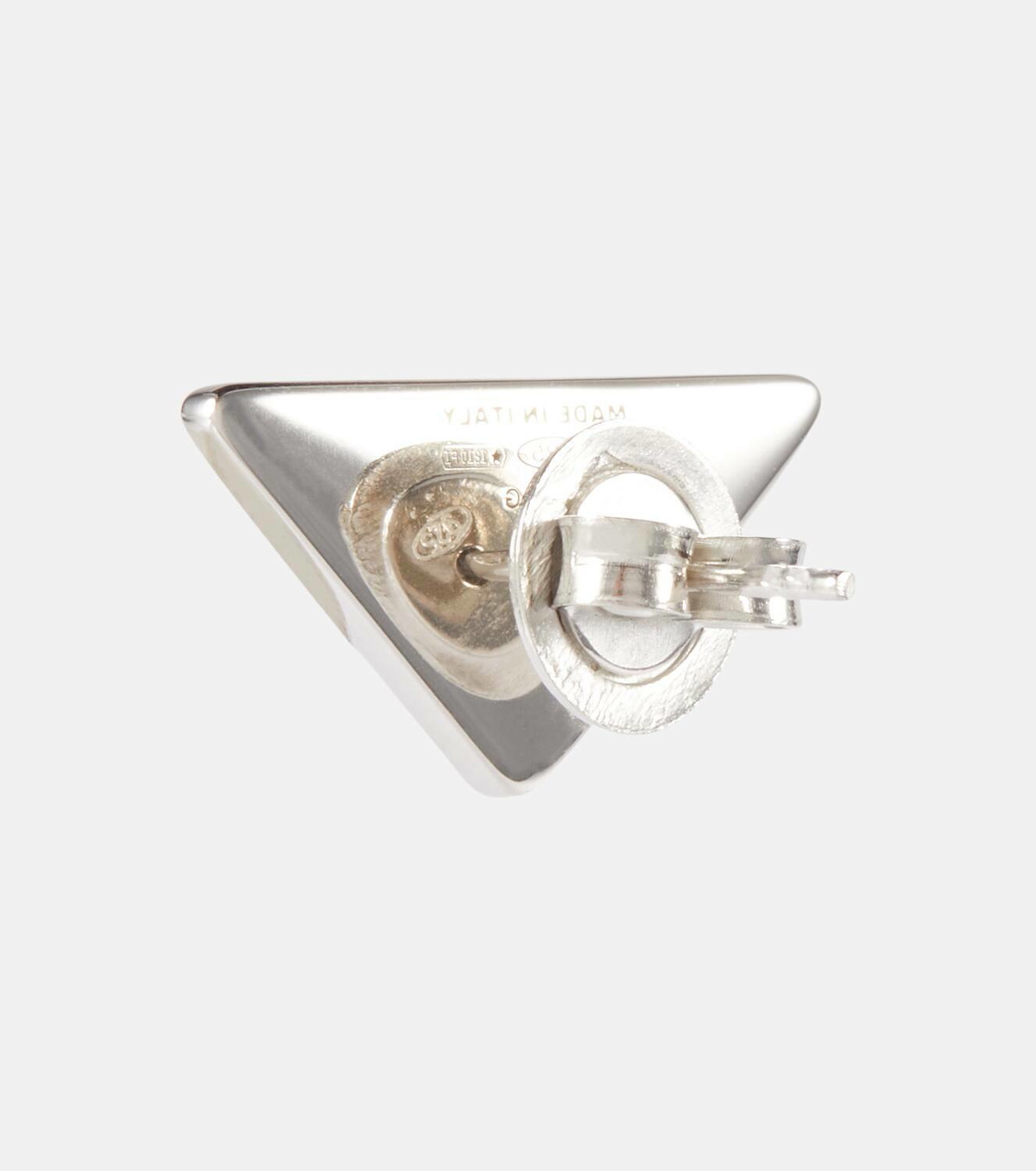 Prada Smalto embellished logo earrings