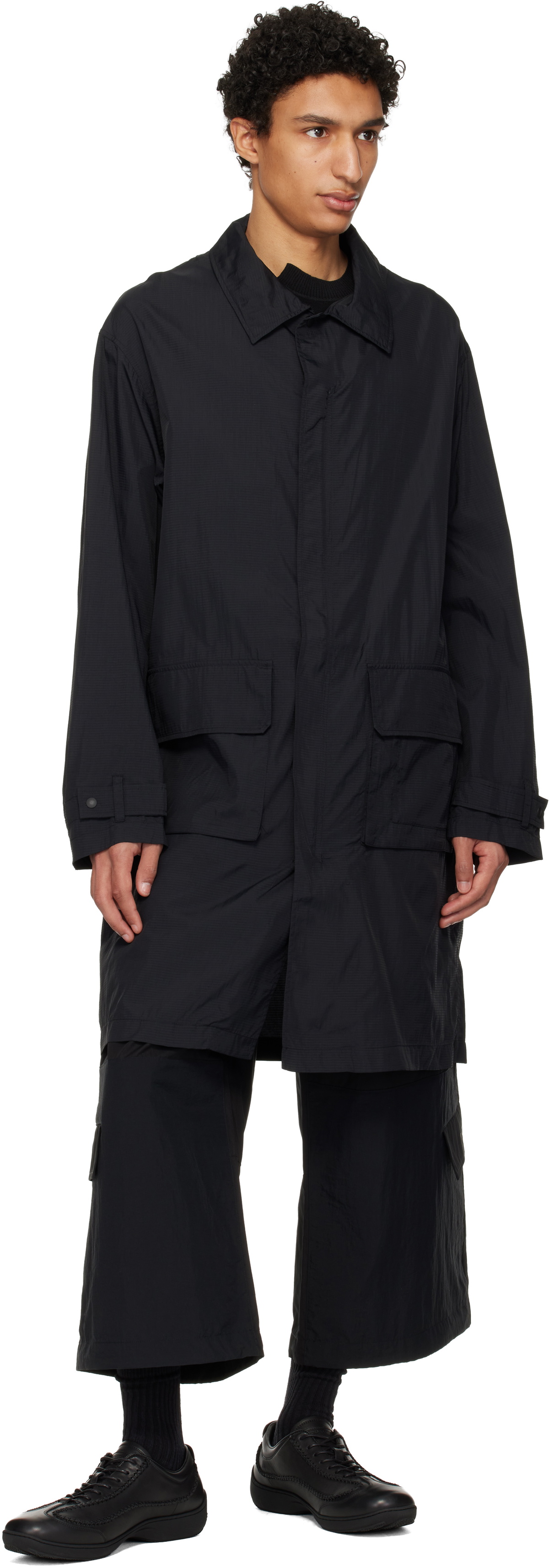 Y-3 Black Nylon Parka