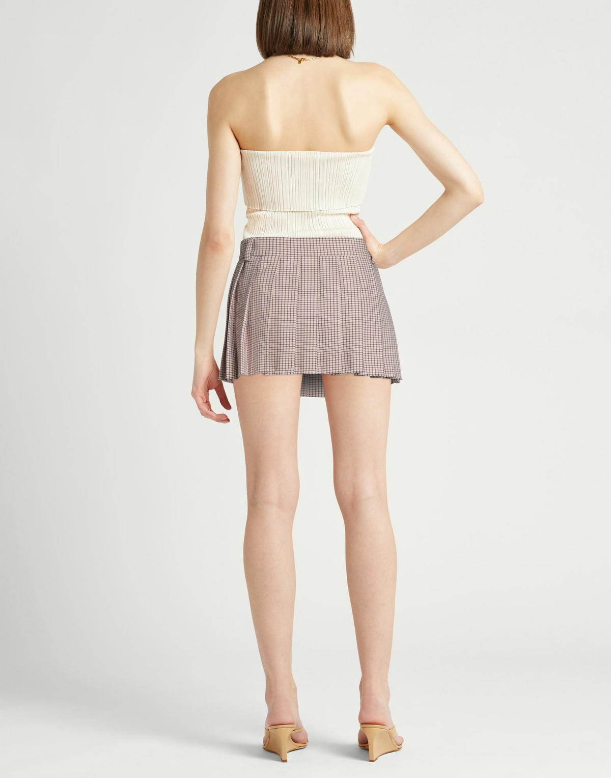 Jucca Womens Mini skirt Ivory