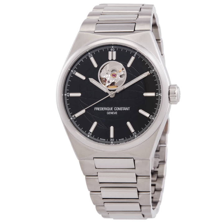Photo: Frederique Constant Highlife Heart Beat Automatic Black Dial Mens Watch FC-310B4NH6B