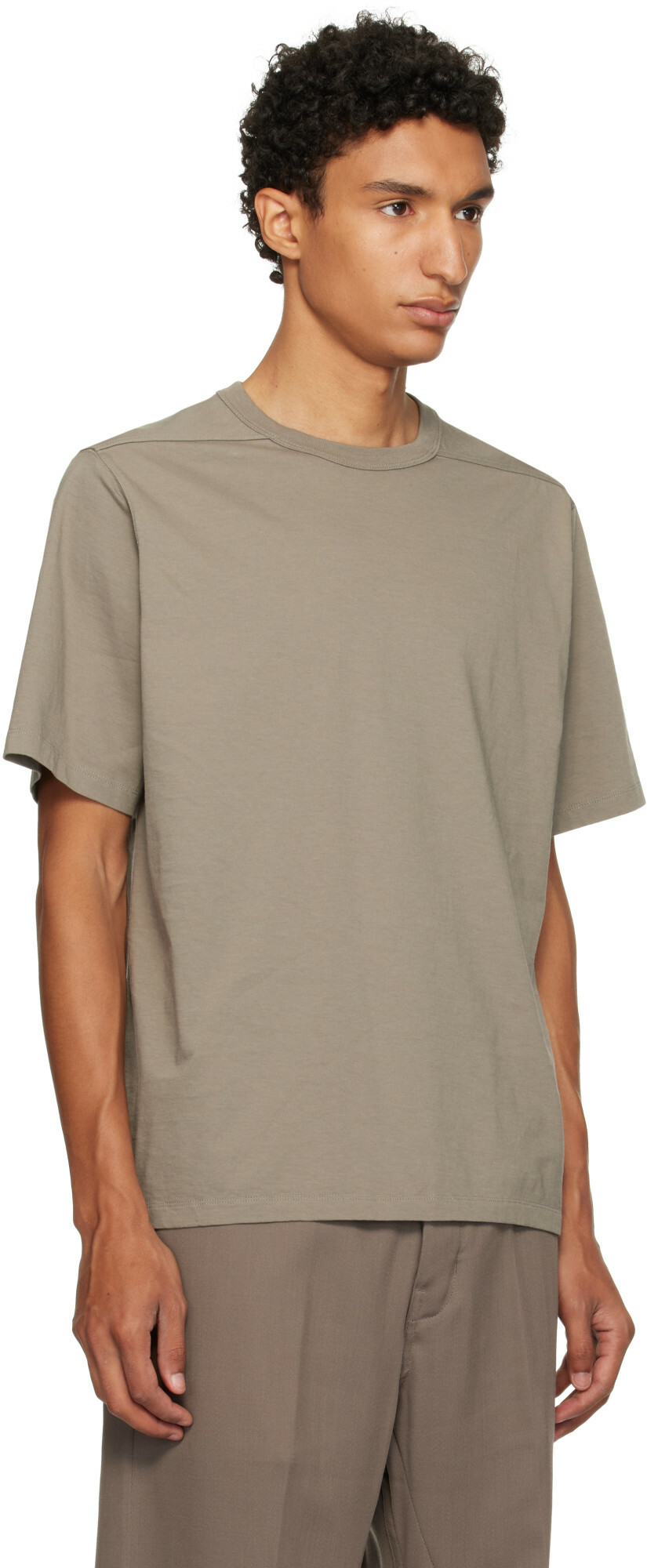 Rick Owens Taupe Tower Brad T-shirt
