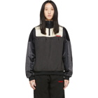 adidas Originals by Alexander Wang Black and Off-White Disjoin Half-Zip Sweater