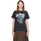 GANNI Black Flowers T-shirt