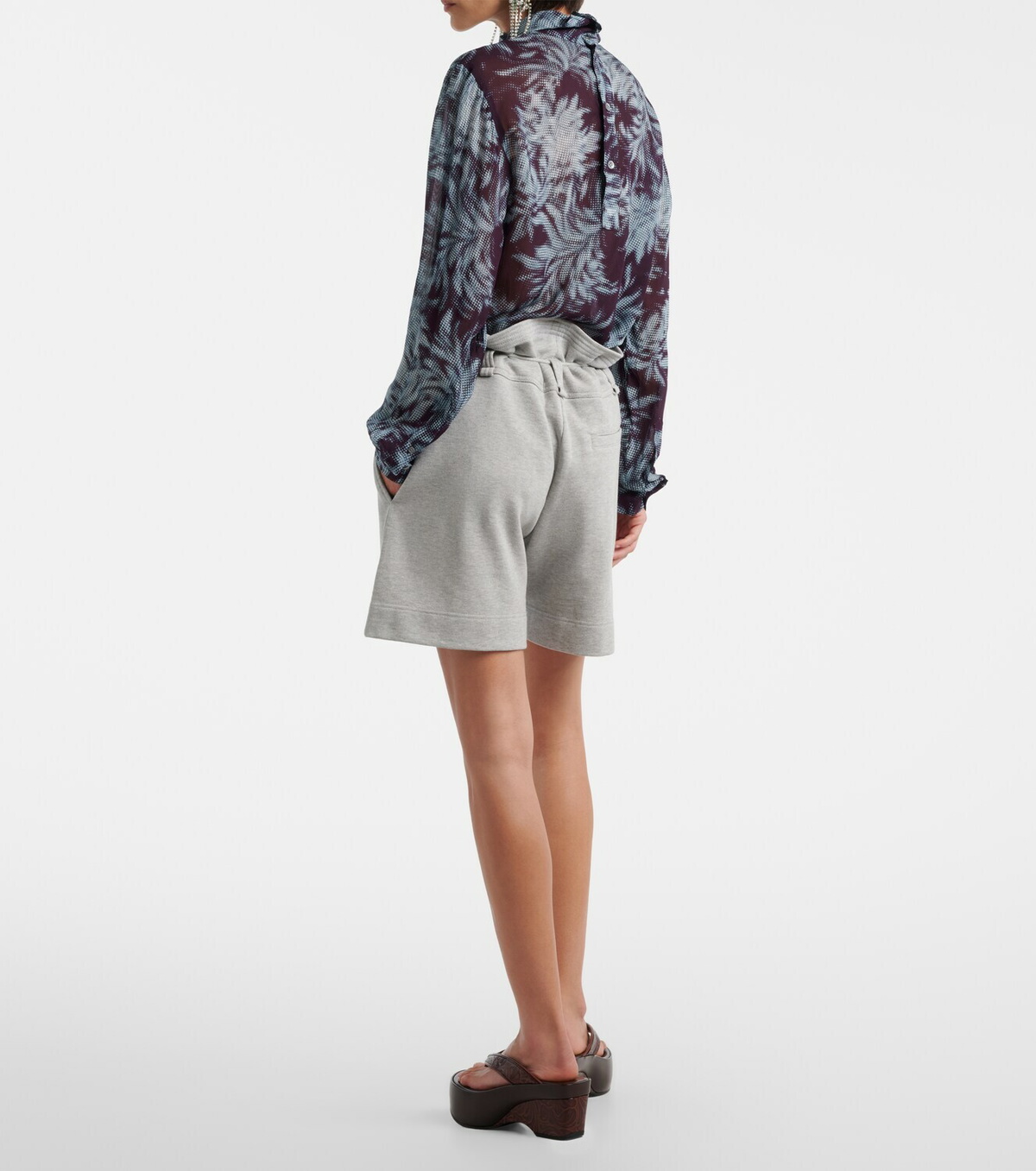 Dries Van Noten Hadiela cotton jersey shorts