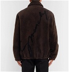 Givenchy - Logo-Print Shearling Jacket - Men - Brown