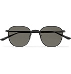 The Row - Oliver Peoples Board Meeting 2 Square-Frame Titanium Mirrored Sunglasses - Black
