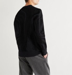 Theory - Intarsia Neoprene Sweater - Black