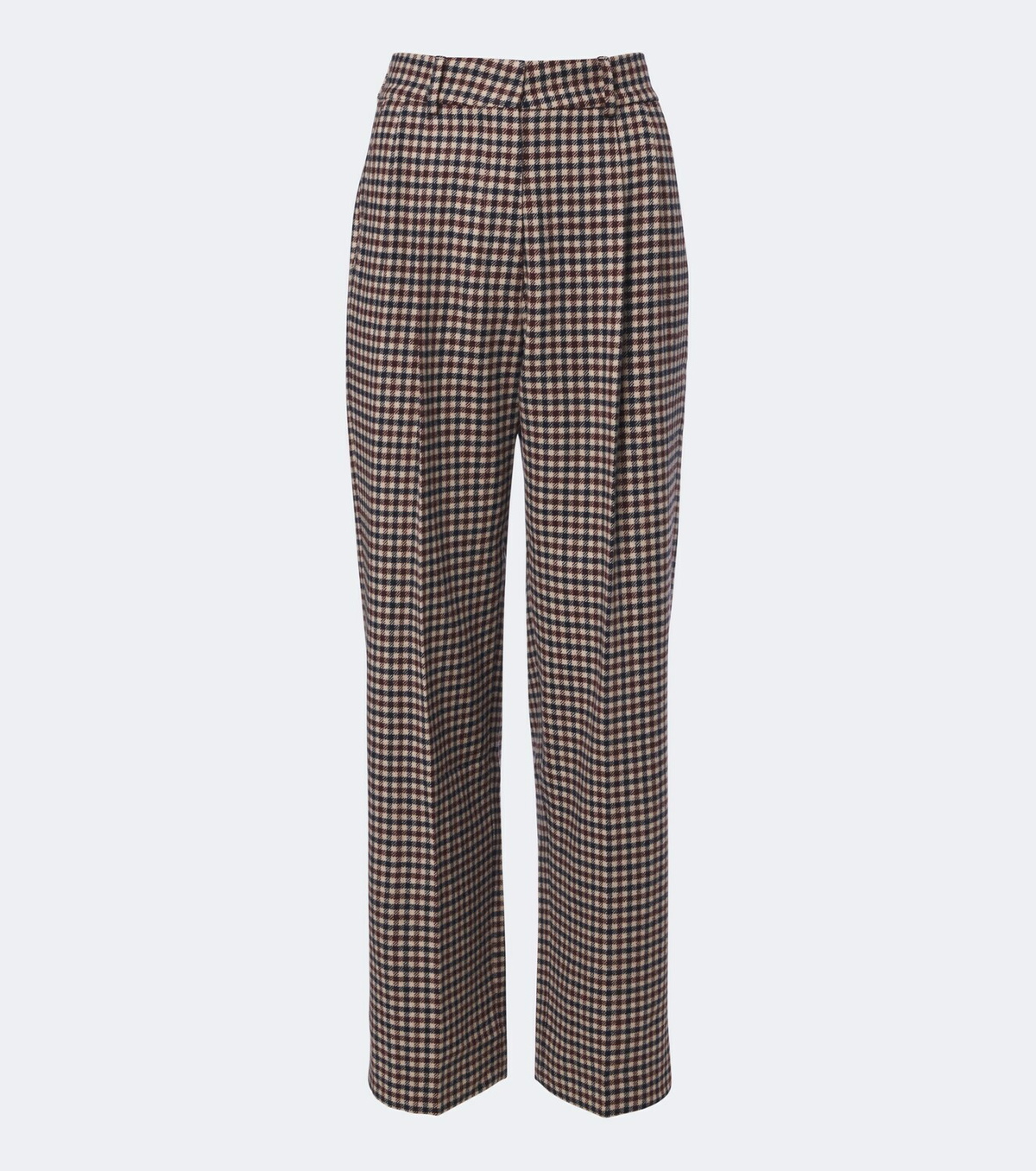 Blazé Milano Fox checked wool and cashmere straight pants
