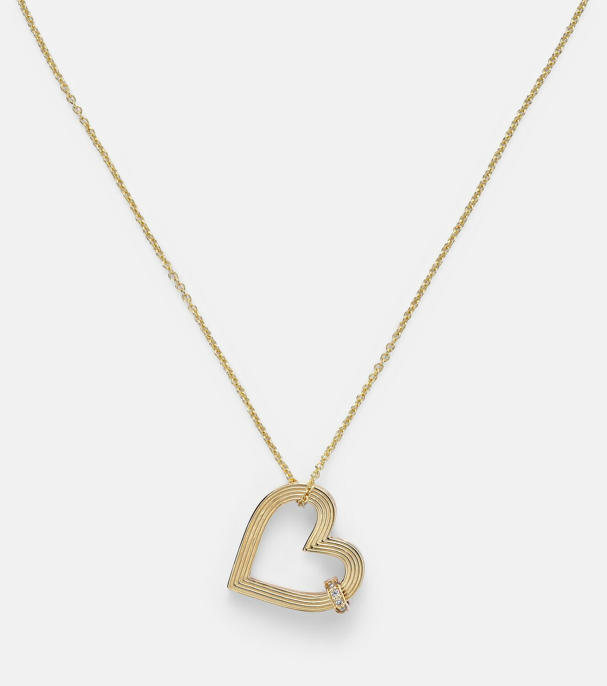 Sydney Evan 14kt gold (585/1000) necklace with diamonds