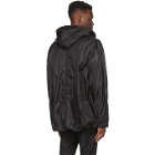 Juun.J Black Detachable Raincoat Jacket