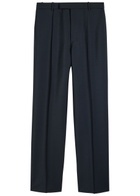 Jil Sander Straight-leg Wool-blend Trousers Dark Blue
