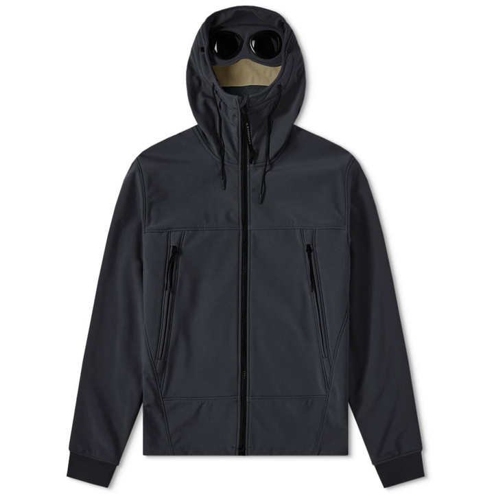 Photo: C.P. Company Soft Shell Goggle Jacket Navy