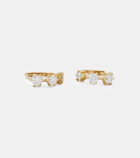 Jade Trau Kismet Mini 18kt gold earrings with diamonds