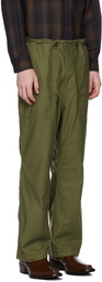 NEEDLES Khaki String Fatigue Trousers