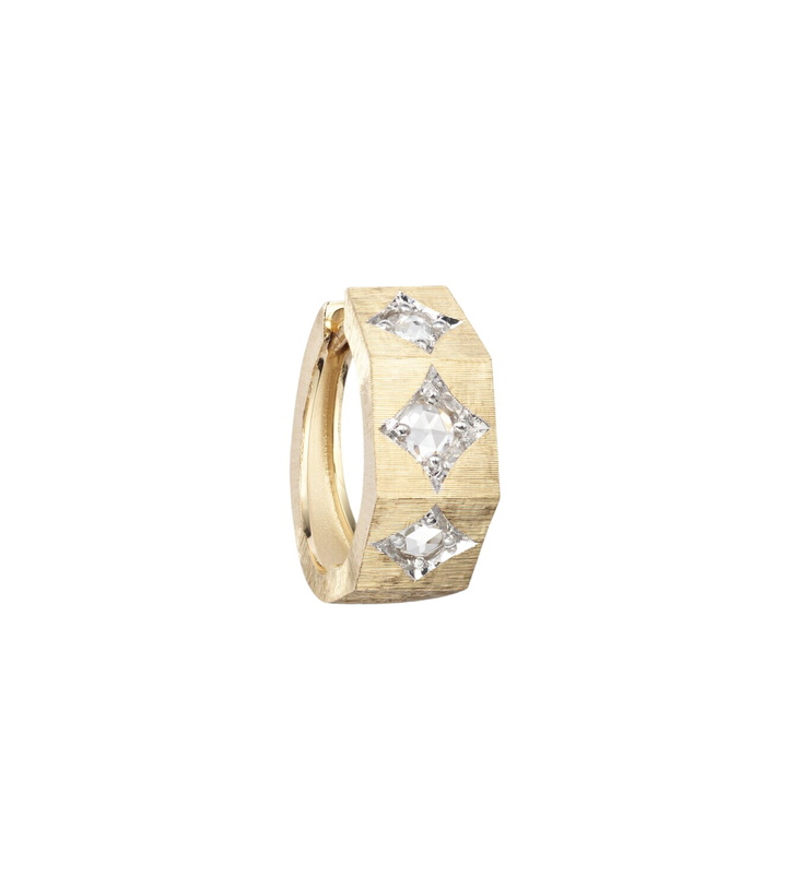 Photo: Marie Lichtenberg Ecrou Coco 18kt gold single hoop earring