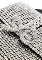 Self-portrait Micro Crystal-embellished top Handle bag - Silver - One Size