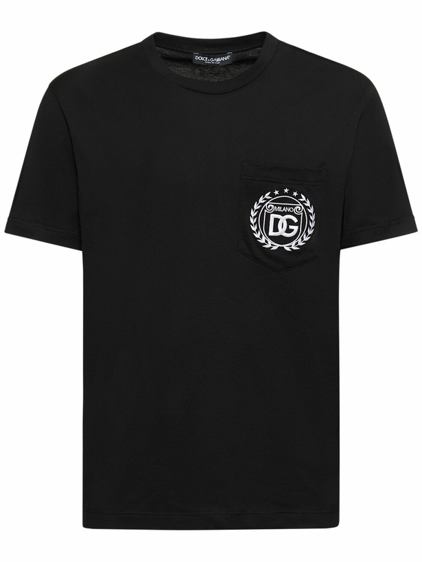 Photo: DOLCE & GABBANA - Cotton Logo T-shirt