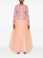 Molly Goddard Pink Robby Tulle Flared Skirt