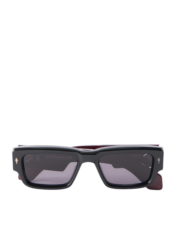 Photo: Jacques Marie Mage - Engel D-Frame Acetate Sunglasses - Black