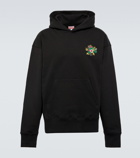 Kenzo - Embroidered cotton jersey hoodie