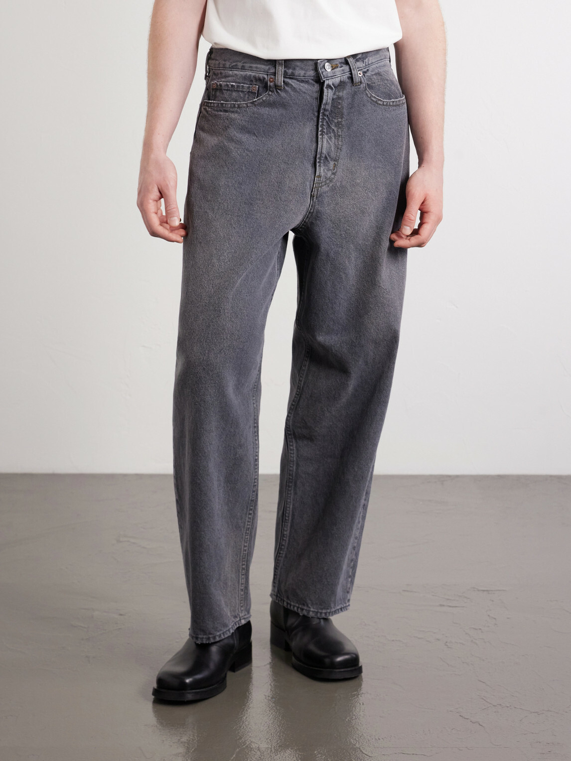 A.PRESSE - Wide-Leg Jeans - Gray