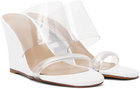 Maryam Nassir Zadeh SSENSE Exclusive White Olympia Heeled Sandals