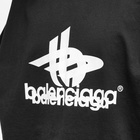 Balenciaga Men's Logo T-Shirt in Black/White