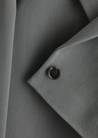 Nanushka Aidula Cropped Twill Blazer Grey