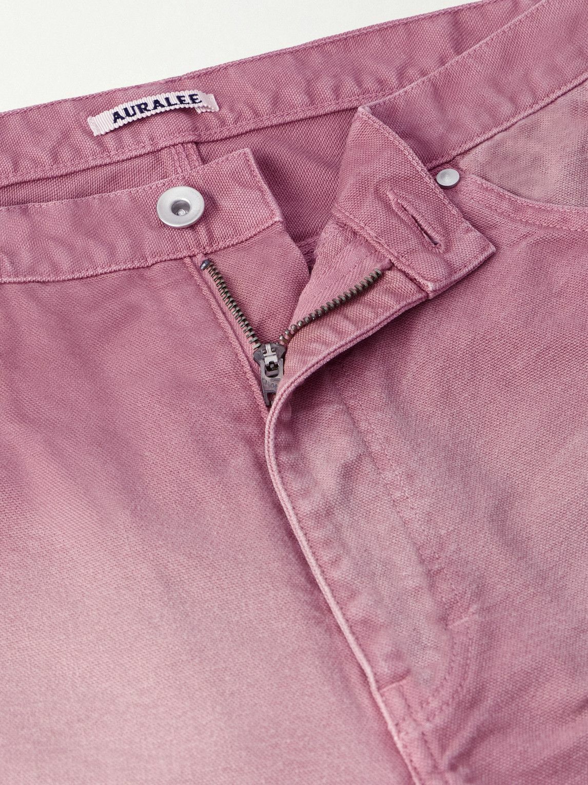 Auralee - Straight-Leg Cotton Trousers - Red