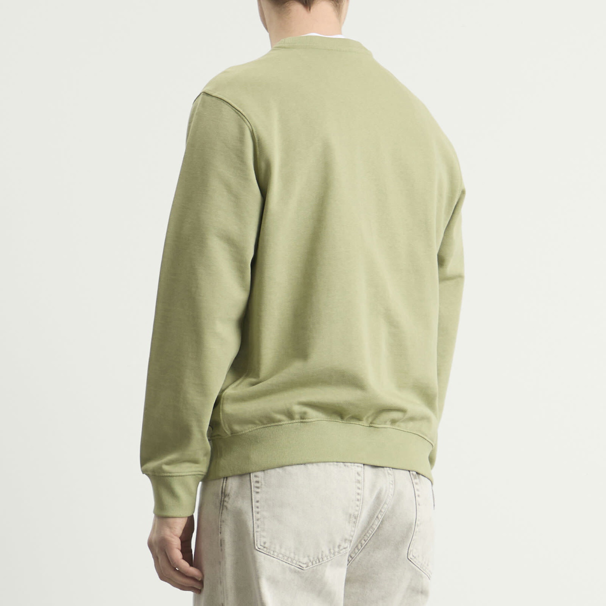 Diadora Men's Run Valley Crew Sweatshirt in Sage Green