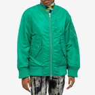 Stand Studio Women's Jumbo Bomber Jacket in Green