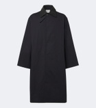 Studio Nicholson Revere leather-trimmed cotton-blend trench coat