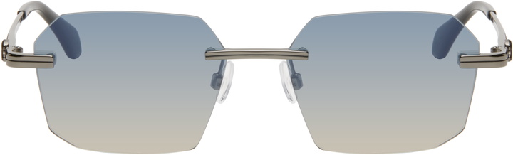 Photo: Palm Angels Gunmetal Quartz Sunglasses