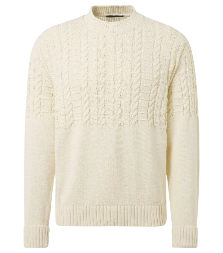 Photo: Dunhill Cable-knit cotton sweater