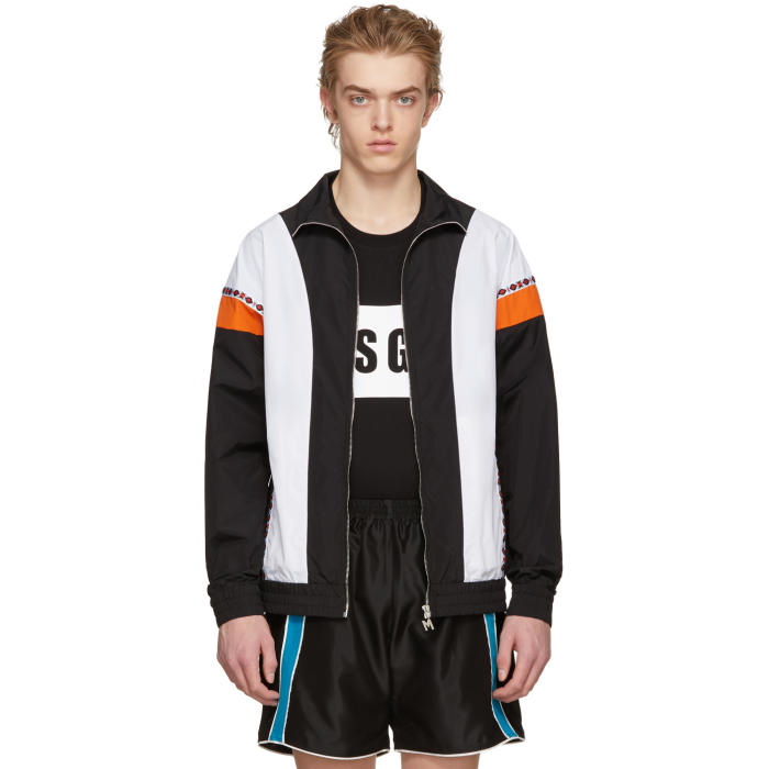 Photo: MSGM Black and Orange Track Jacket