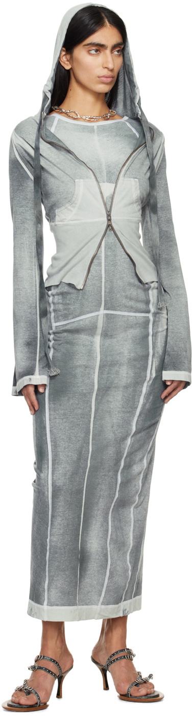 KNWLS Gray Raze Maxi Dress