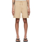 Helmut Lang Tan Older Logo Shorts