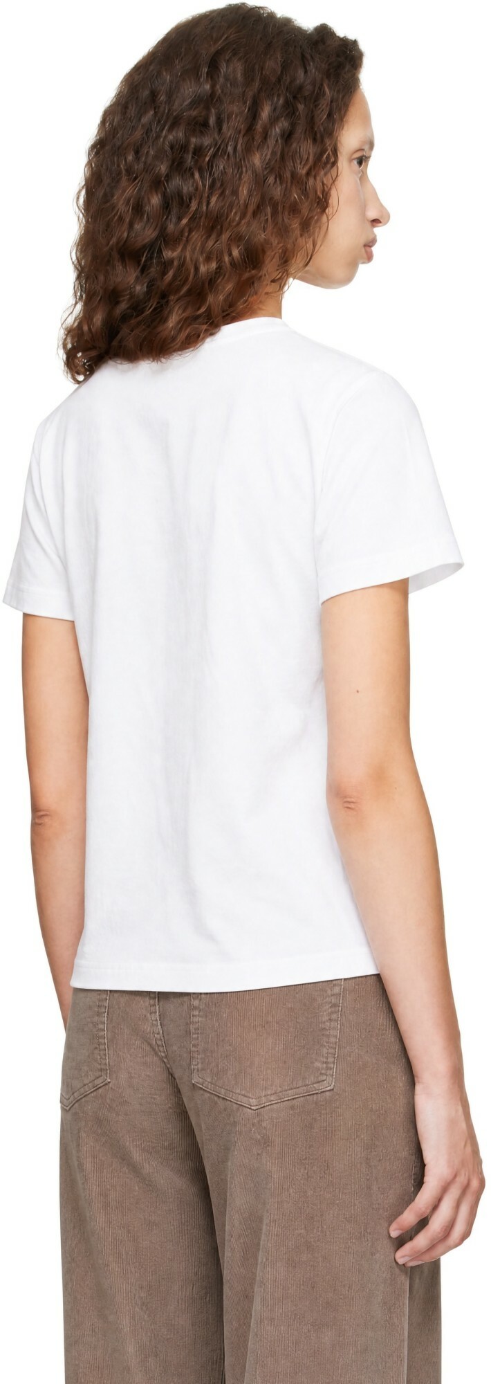 LESET White Margo V Neck T-shirt