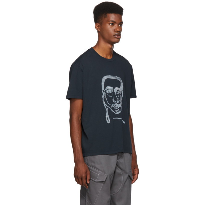 Tシャツ・カットソー OUR LEGACY Men T Shirts M2253TACO Grey Our Legacy Grey Man Print T-Shirt Our Legacy