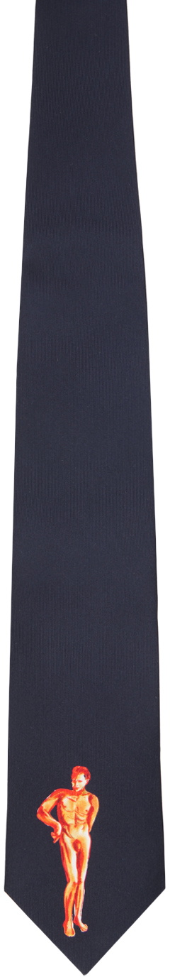 S.S.Daley Navy Graphic Tie