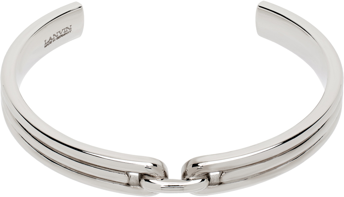 Lanvin Silver Chain Rigid Bracelet