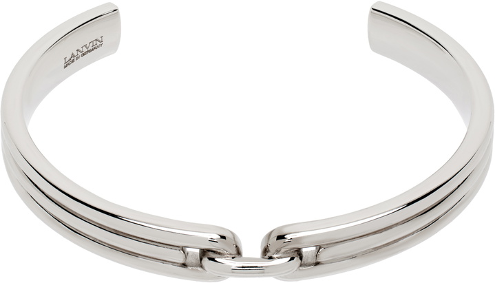 Photo: Lanvin Silver Chain Rigid Bracelet