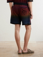 LOEWE - Paula's Ibiza Straight-Leg Striped Cotton-Blend Shorts - Multi