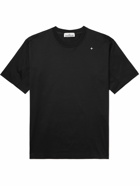 Stone Island - Logo-Embroidered Cotton-Jersey T-Shirt - Black