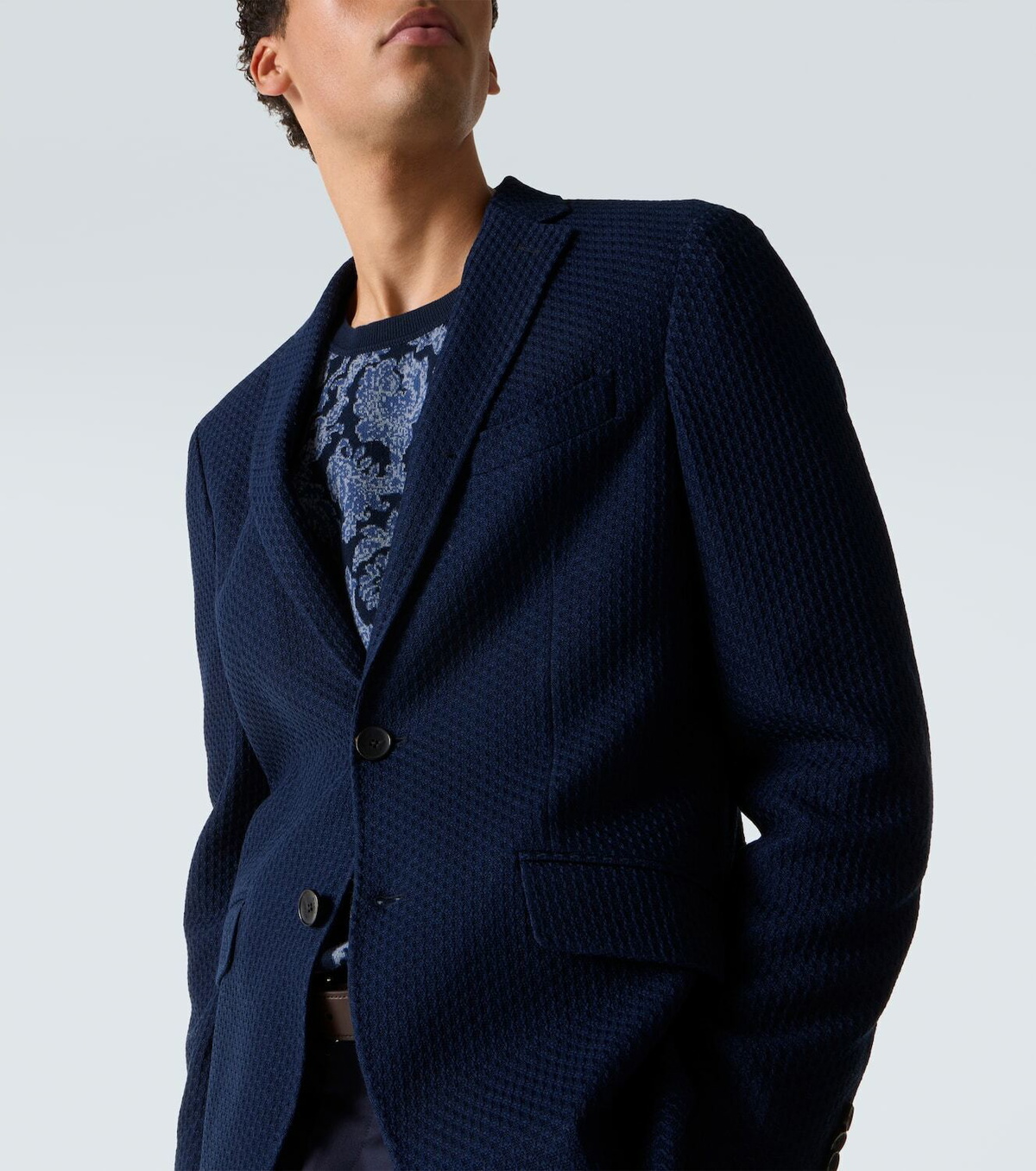Etro Cotton jersey blazer