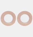 La DoubleJ Napoli Dusty Pink set of 2 dessert plates